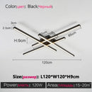 GobekUsa Modern Black LED Chandelier Lights for Bedroom and Living Room