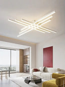 GobekUsa Modern Black LED Chandelier Lights for Bedroom and Living Room