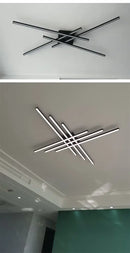 GobekUsa Modern Black LED Chandelier Lights for Bedroom and Living Room