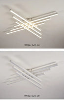 GobekUsa Modern Black LED Chandelier Lights for Bedroom and Living Room