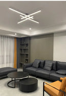 GobekUsa Modern Black LED Chandelier Lights for Bedroom and Living Room