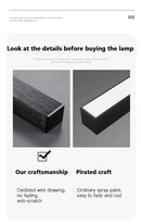GobekUsa Modern Black LED Chandelier Lights for Bedroom and Living Room