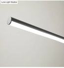 GobekUsa Modern Black Metal Stick and Ring LED Pendant Lamp for Dining Room Island