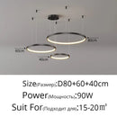 GobekUsa Modern Black Pendant Light for Living Room - Dimmable