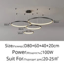 GobekUsa Modern Black Pendant Light for Living Room - Dimmable