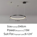 GobekUsa Modern Black Pendant Light for Living Room - Dimmable