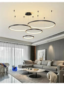 GobekUsa Modern Black Pendant Light for Living Room - Dimmable