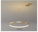 GobekUsa Modern Black Pendant Light for Living Room - Dimmable