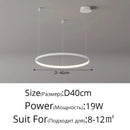 GobekUsa Modern Black Pendant Light for Living Room - Dimmable