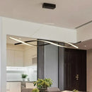 GobekUsa Modern Black Twist LED Pendant Light with Aluminum Chandelier Design - Perfect for Restaurants