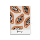 Vintage orange bauhaus canvas print living room white modernism art by Decorbites