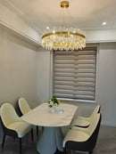 GobekUsa Modern Crystal Chandelier Lighting for Dining Room