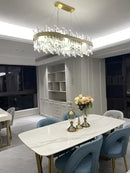 GobekUsa Modern Crystal Chandelier Lighting for Dining Room