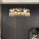GobekUsa Modern Crystal Chandelier Lighting for Dining Room