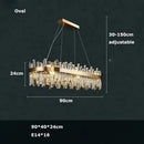 GobekUsa Modern Crystal Chandelier Lighting for Dining Room