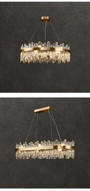 GobekUsa Modern Crystal Chandelier Lighting for Dining Room