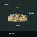 GobekUsa Modern Crystal Chandelier Lighting for Dining Room