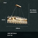 GobekUsa Modern Crystal Chandelier Lighting for Dining Room