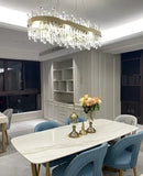 GobekUsa Modern Crystal Chandelier Lighting for Dining Room