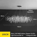 GobekUsa Modern Crystal Chandelier with LED Lighting