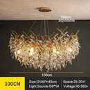 GobekUsa Modern Crystal Chandelier with LED Lighting