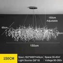 GobekUsa Modern Crystal Chandelier with LED Lighting