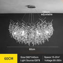 GobekUsa Modern Crystal Chandelier with LED Lighting