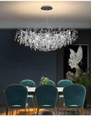 GobekUsa Modern Crystal Chandelier with LED Lighting