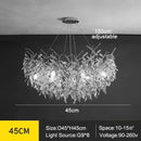 GobekUsa Modern Crystal Chandelier with LED Lighting