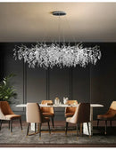 GobekUsa Modern Crystal Chandelier with LED Lighting