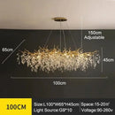 GobekUsa Modern Crystal Chandelier with LED Lighting
