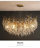 GobekUsa Modern Crystal Chandelier with LED Lighting