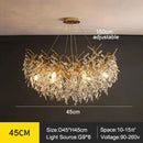 GobekUsa Modern Crystal Chandelier with LED Lighting