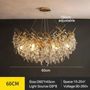 GobekUsa Modern Crystal Chandelier with LED Lighting