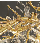 GobekUsa Modern Crystal Chandelier with LED Lighting