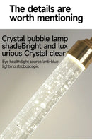 GobekUsa Modern Crystal Pendant Light with Gold Fixtures - Home Decor