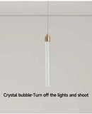 GobekUsa Modern Crystal Pendant Light with Gold Fixtures - Home Decor