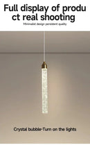 GobekUsa Modern Crystal Pendant Light with Gold Fixtures - Home Decor
