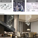 GobekUsa Modern Crystal Raindrop Chandelier - 13 Lights