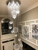 GobekUsa Modern Crystal Raindrop Chandelier - 13 Lights