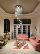 GobekUsa Modern Crystal Raindrop Chandelier - 13 Lights