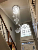 GobekUsa Modern Crystal Raindrop Chandelier - 13 Lights