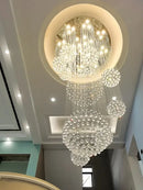 GobekUsa Modern Crystal Raindrop Chandelier - 13 Lights