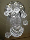 GobekUsa Modern Crystal Raindrop Chandelier - 13 Lights