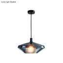 GobekUsa Modern Dining Room Pendant Light with Geometric Glass Shade