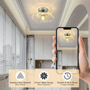 Modern flower vintage glass ceiling light for bedroom by Decorbites