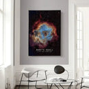 Modern galaxy canvas wall art set of 6 – living room framed prints
