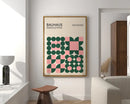 Minimalist bauhaus geometric canvas print living room wall art