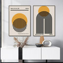 GobekUsa Modern Geometric Canvas Wall Art Prints