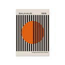 Bauhaus geometric canvas wall art living room set